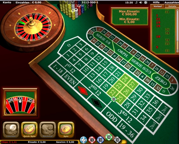 Roulette Spielen bei Stargames